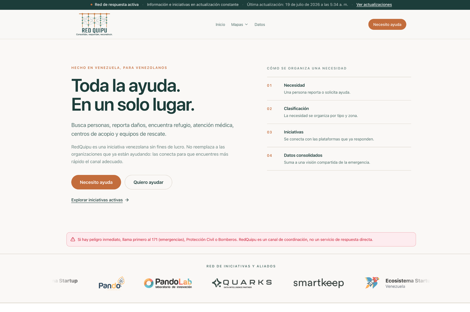 RedQuipu: por que la reconstruccion de Venezuela empieza por los datos